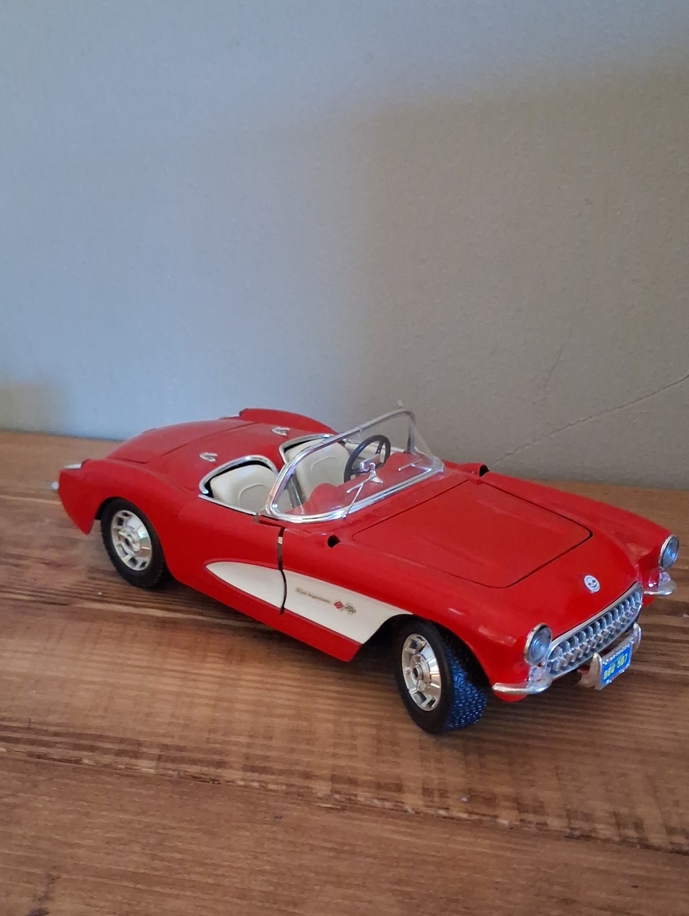 Red Convertible Die Cast Car From Italy